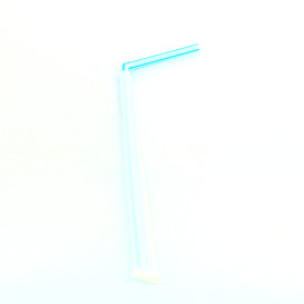Plastic Straw Flexible PS Paper wrapped Striped Ø0,5cm 23cm (10000 Units)