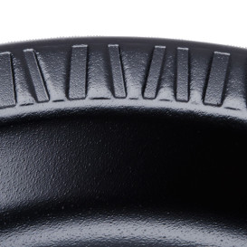 Foam Plate "Quiet Classic" Laminated Black 23 cm (125 Units)  