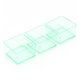 Tasting Plastic Bowl PS Water Green 4,2x4,2cm (576 Units)