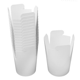 Paper Take-out Container White 529ml (50 Units) 
