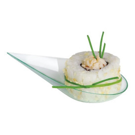 Tasting Spoon PS Tipped "Water Green" 5x10cm (200 Units)