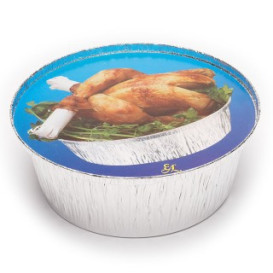 Paper Lid for Roast Chicken Round Shape 1900ml 