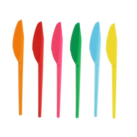 Plastic Knife PS Yellow 16,5 cm (15 Units) 