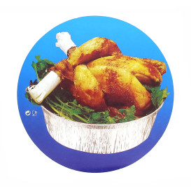 Paper Lid for Foil Pan Round Shape 1900ml (125 Units)  