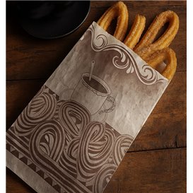 Paper Food Bag for Churros Grease-Proof 18+7x32cm (1000 Units)