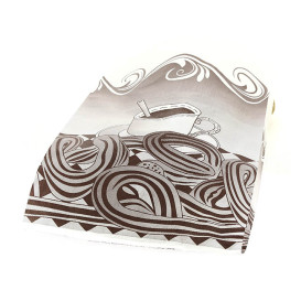 Paper Food Bag for Churros Grease-Proof 18+7x32cm (1000 Units)