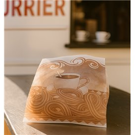 Paper Food Bag for Churros Grease-Proof 22+12x36cm (250 Units)  