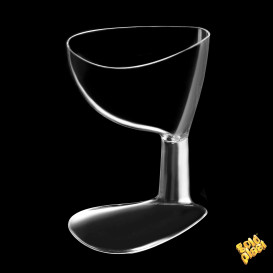 Plastic Tasting Glass PS "Penta" Clear 66ml (12 Units) 