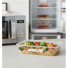 Plastic Deli Container PP Rectangular Shape 500 ml (50 Units) 