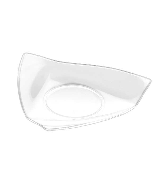 Tasting Plastic Plate PS "Vela" Clear 8,5x8,5 cm (50 Units) 