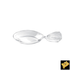 Tasting Spoon PS "Fish" Clear 12 cm (30 Units) 