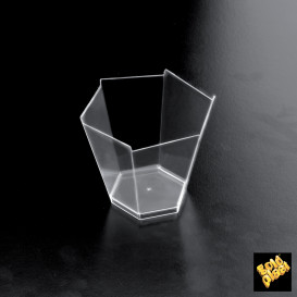 Plastic Tasting Cup PS "Gardenia" Clear 100 ml (25 Units) 