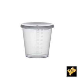 Plastic Lid PP Clear Ø4,5cm for Graduated Cup PP Clear (2000 Units)