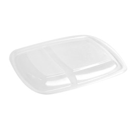Plastic Lid for Deli Container PP Rectangular shape 2C Black 23x16,5cm 