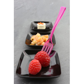 Plastic Fork Premium Raspberry 19 cm (10 Units) 