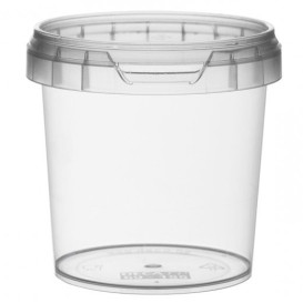 Plastic Deli Container with Plastic Lid PP Tamper-Evident 155 ml Ø6,9 (24 Units)