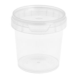 Plastic Deli Container with Plastic Lid PP Tamper-Evident 155 ml Ø6,9 (960 Units)