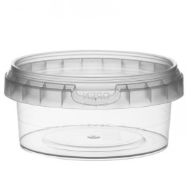 Plastic Deli Container with Plastic Lid PP Tamper-Evident 180 ml Ø9,5  (12 Units)