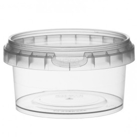 Plastic Deli Container with Plastic Lid PP Tamper-Evident 210 ml Ø9,5 (13 Units)