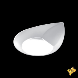 Tasting Plastic Plate PS "Smart" White 8,6x7,1 cm (500 Units)