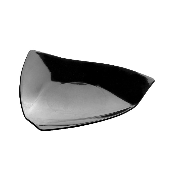 Tasting Plastic Plate PS "Vela" Black 8,5x8,5 cm (500 Units)