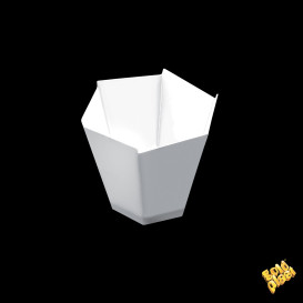 Plastic Tasting Cup PS "Gardenia" White 100 ml (25 Units) 