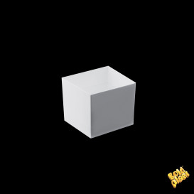 Tasting Plastic Bowl PS "Cube" White 60 ml (15 Units) 