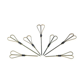 Bamboo Food Pick "Cuore" Design Black 9cm (200 Units)  