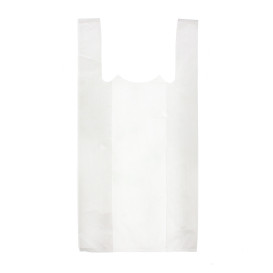 Plastic T-Shirt Bag White 25x30cm 