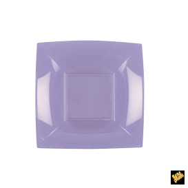 Plastic Plate Deep Lilac "Nice" PP 18 cm (300 Units)