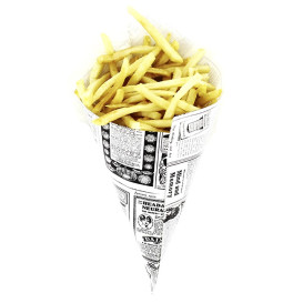 Paper Food Cone Grease-Proof "Times" 42cm 600g (1.000 Units)