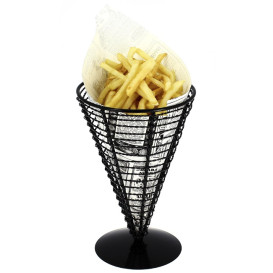 Serving Basket Containers Steel Ø12,8x18cm (6 Units)