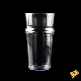 Plastic Pint Glass SAN Reusable 568ml (6 Units)