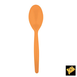 Plastic Spoon PS "Easy" Orange 18,5 cm (20 Units) 