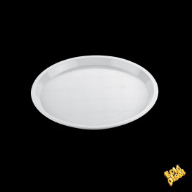 Plastic Tray White Ø32cm (5 Units) 