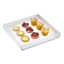 Plastic Tray Clear 30x30cm (1 Unit) 
