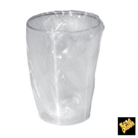 Plastic Cup PS "Moon" Wrapped Clear 230ml (50 Units) 