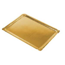 Paper Tray Rectangular shape Gold 22x28cm (100 Units)  