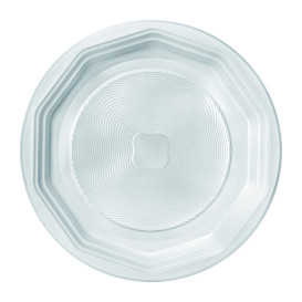 Plastic Plate PP Flat White "Deka" 22 cm (400 Units)