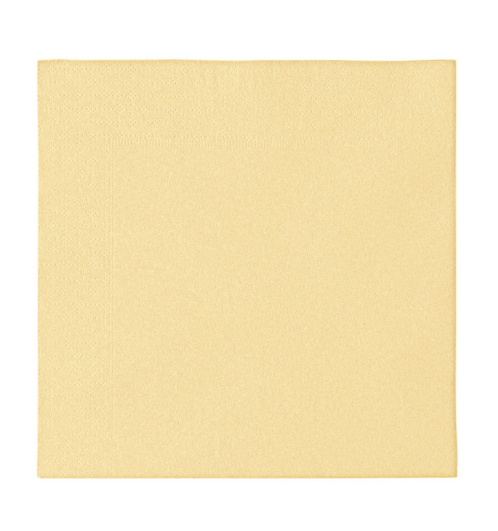 Paper Napkin 2 Layers Crema 33x33cm (1200 Units)
