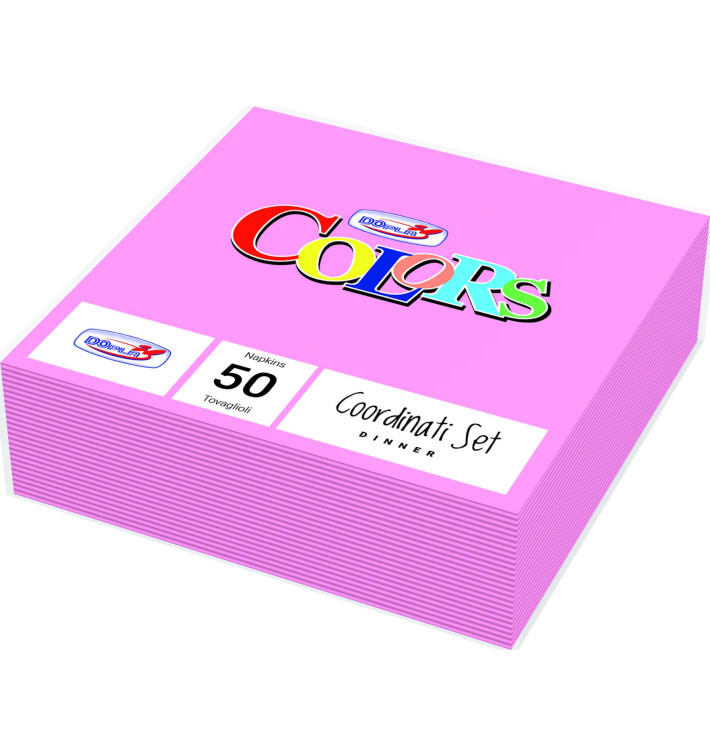 Paper Napkin 2 Layers Pink 33x33cm (1200 Units)