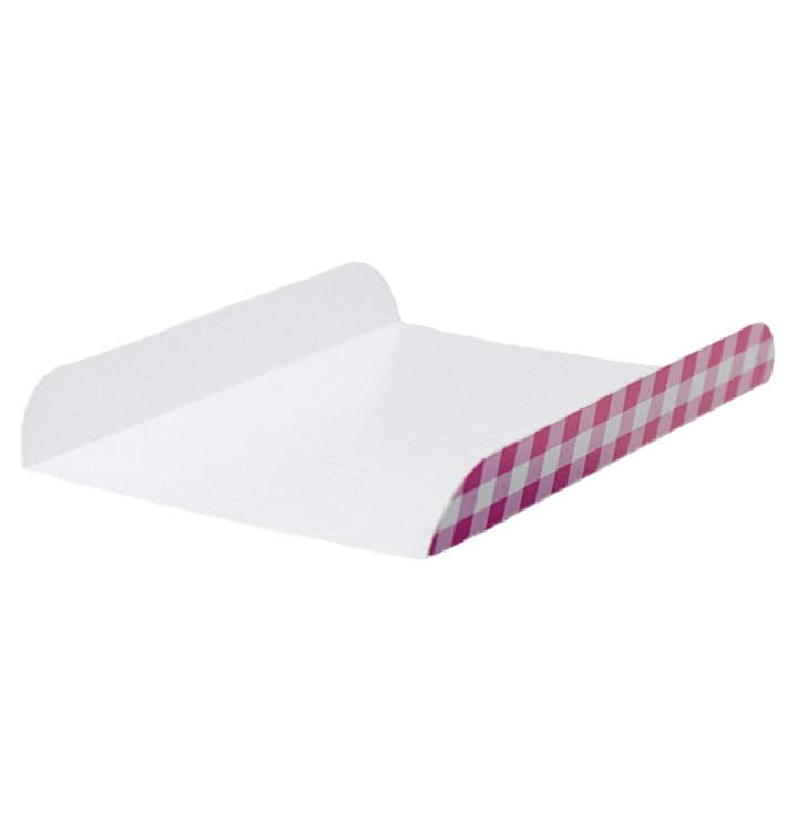 Paper Tray Waffles Pink 13,5x10cm 
