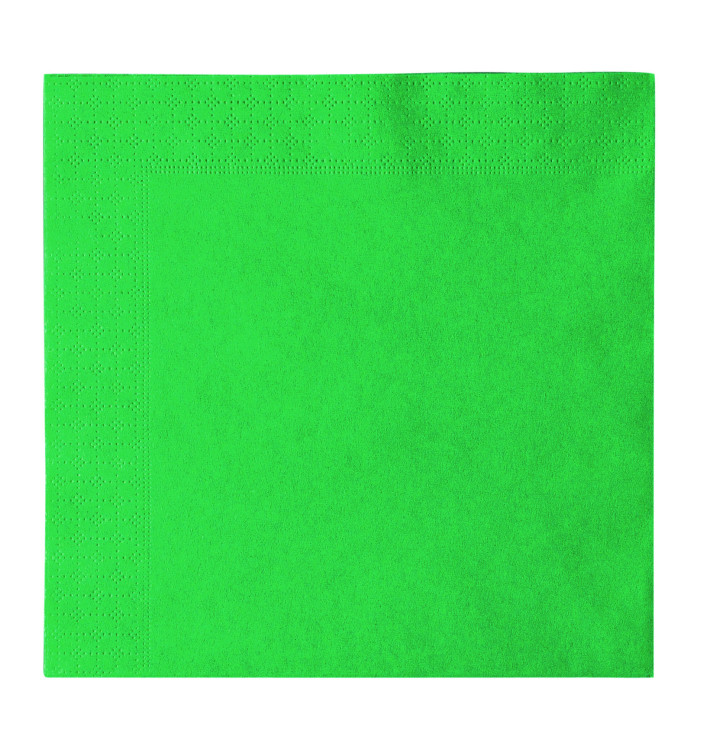Paper Napkin 2 Layers Green 33x33cm (50 Units) 