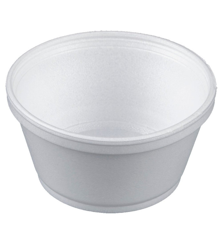 Foam Container White 8Oz/240ml Ø11cm (50 Units) 