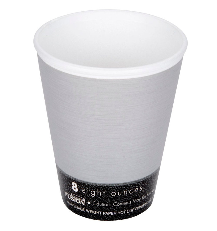 Foam Cup Fusion "Steele" 8Oz/266ml Ø8,1cm (25 Units) 