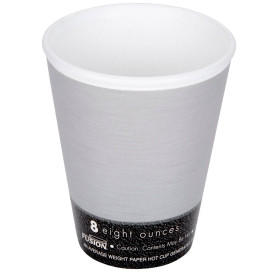 Foam Cup Fusion "Steele" 8Oz/266ml Ø8,1cm (1000 Units)