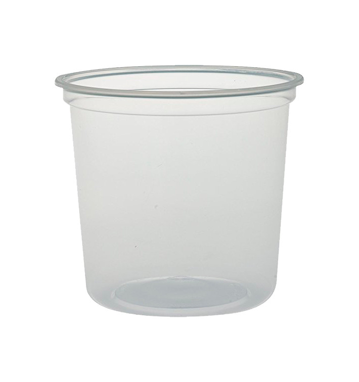 Plastic Deli Container PP "Deli" 24Oz/710ml Clear Ø12cm (500 Units)