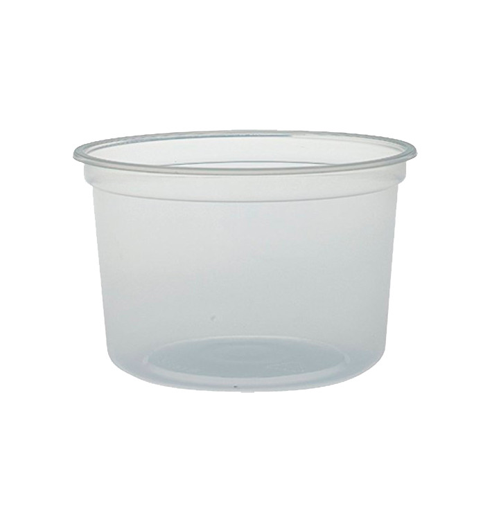 Plastic Deli Container PP "Deli" 16Oz/473ml Clear Ø12cm (25 Units) 
