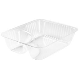 Plastic Deli Container Clear 2C 355ml "Nachos" (500 Units)