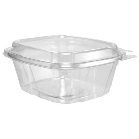 Plastic Deli Container PET Tamper-Evident High Dome Lid 475ml (200 Units)